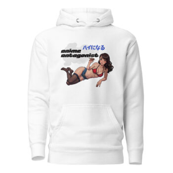 Anime Antagonist - White Unisex Hoodie